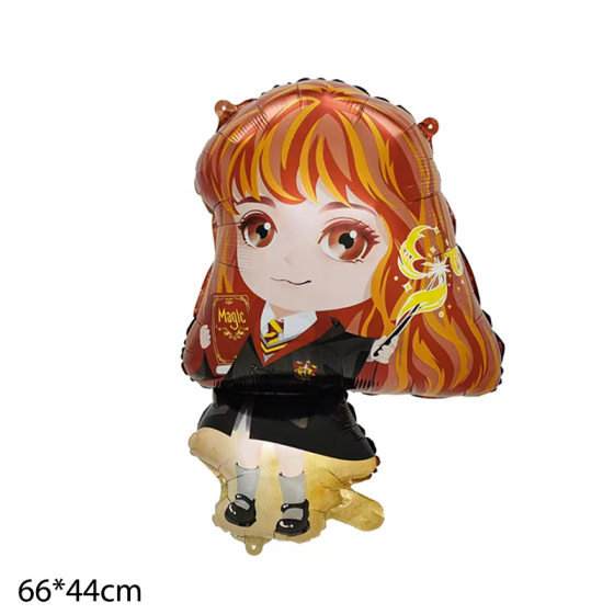 New Cartoon Shape Harry Potter Aluminum Film Balloon Hermione School of Magic Children's Birthday Party Decoration Balloon