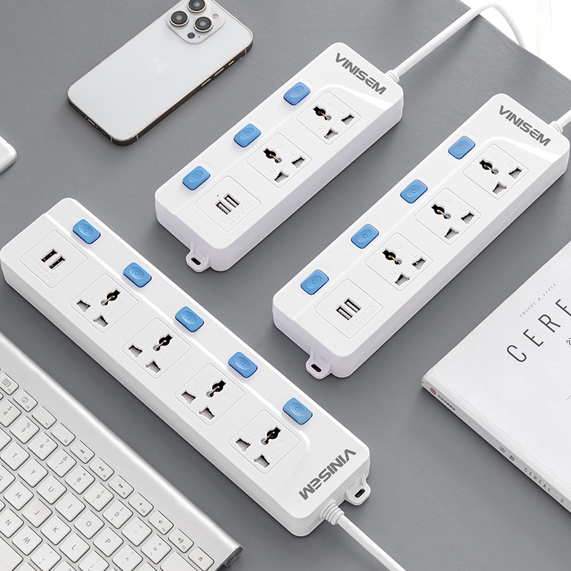 transfronterizo agujero universal con conector USB multifuncional agujero enchufe tablero de alimentación por cable doméstico mayorista tablero de cable de tracción