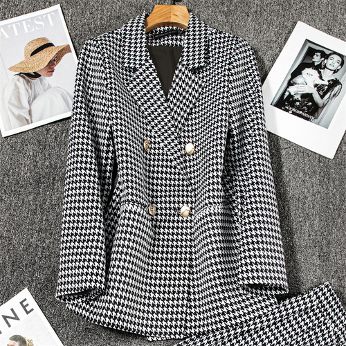 Women's Spring New Professional Fashion Small Figure Fragrance Casual Suit Jacket Set
