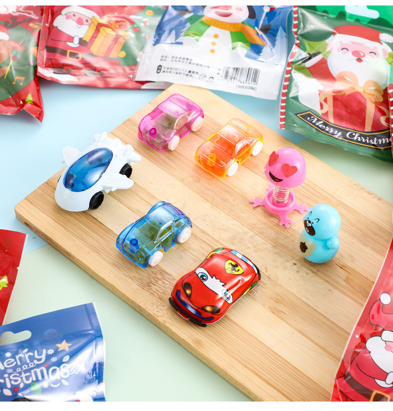 Plastic Material Christmas Cartoon Plastic Party Party Packs