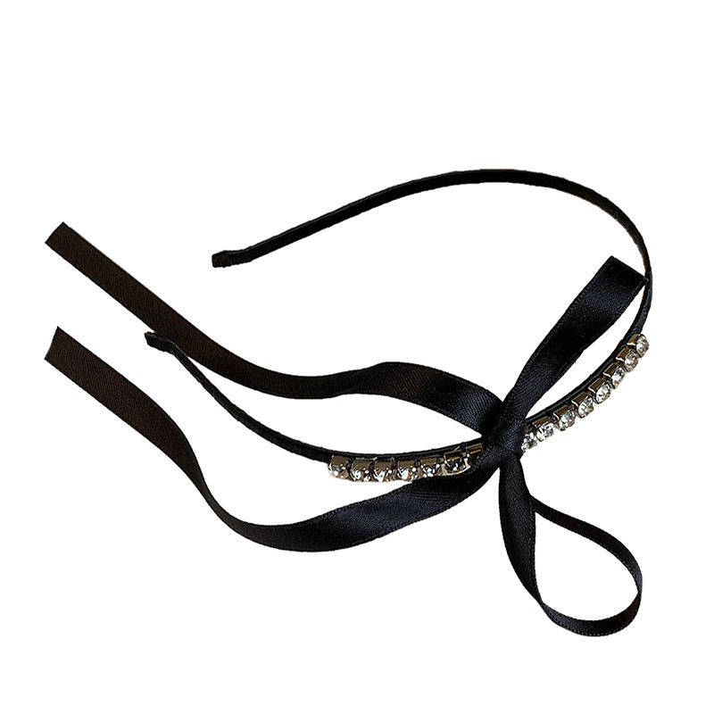 Faixa de cabelo de celebridade coreana da Internet, elegante, cabelo prensado, borda fina, estampa de cabelo feminina, laço de alta qualidade, acessórios para cabeça, primavera e verão_voghion.com