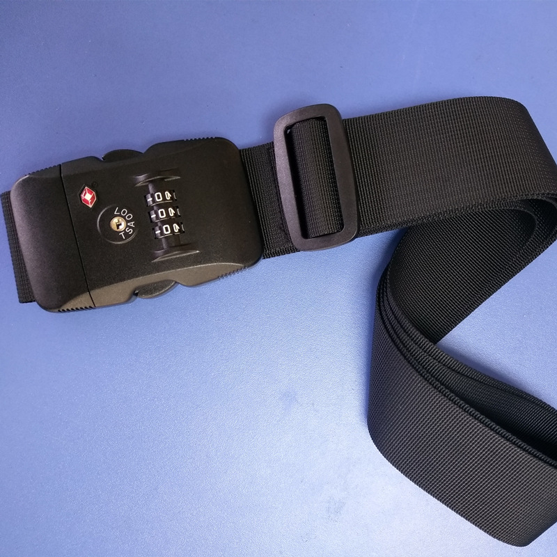 Suministro TSA aduanas contraseña cerradura equipaje cinturón refuerzo carro equipaje envío Cruz embalaje cinturón de encuadernación al por mayor