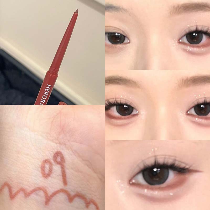 HERORANGE ink wing fluye eyeliner lápiz de gel natural duradero impermeable anti-transpiración no se desvanece lápiz de ojos novato image 7
