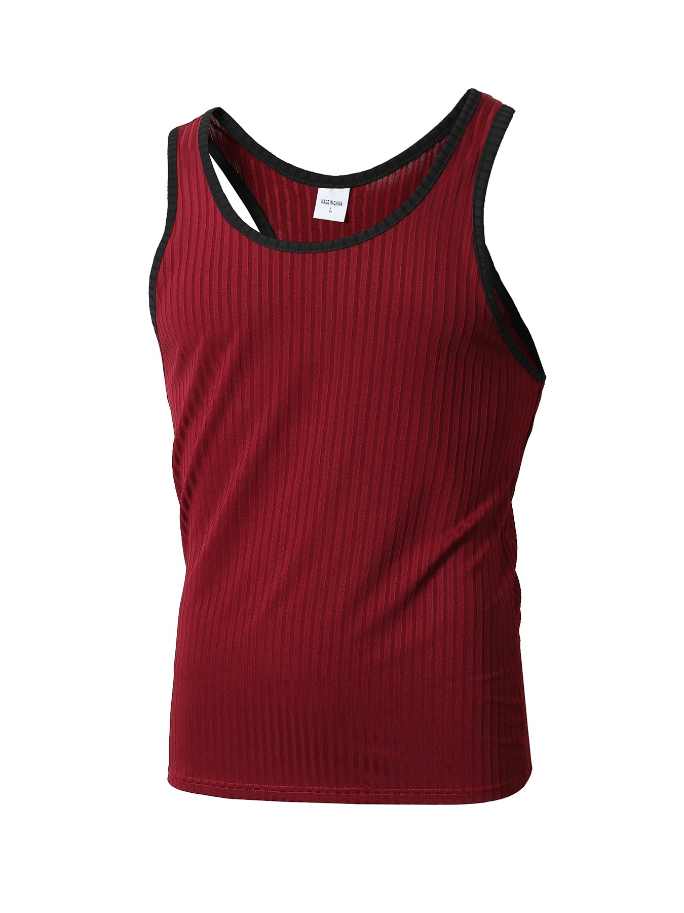 Men's Solid Color Simple Style U Neck Sleeveless Regular Fit Men's Tops display picture 20