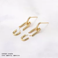 TASAKI Серия мелких звеньев TASAKI с пустым держателем Серьги из 18-каратного золота и аксессуары для серег