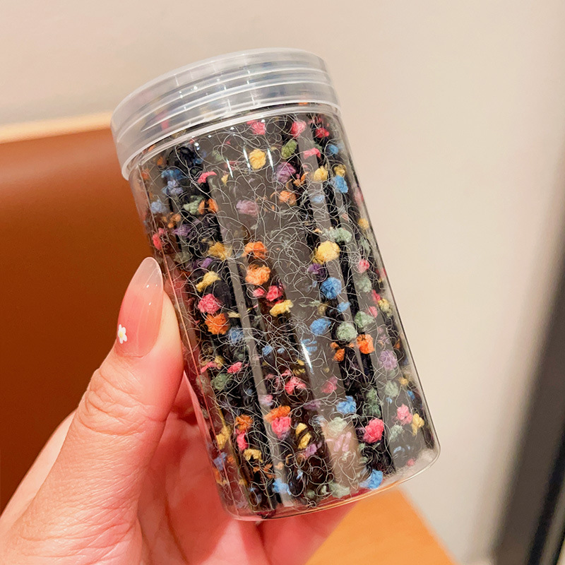 Banda de pelo para niños corbata de pelo colorida de niña cuerda de pelo de felpa bebé de alta elasticidad no duele cuerda de pelo accesorios para el cabello para niñas