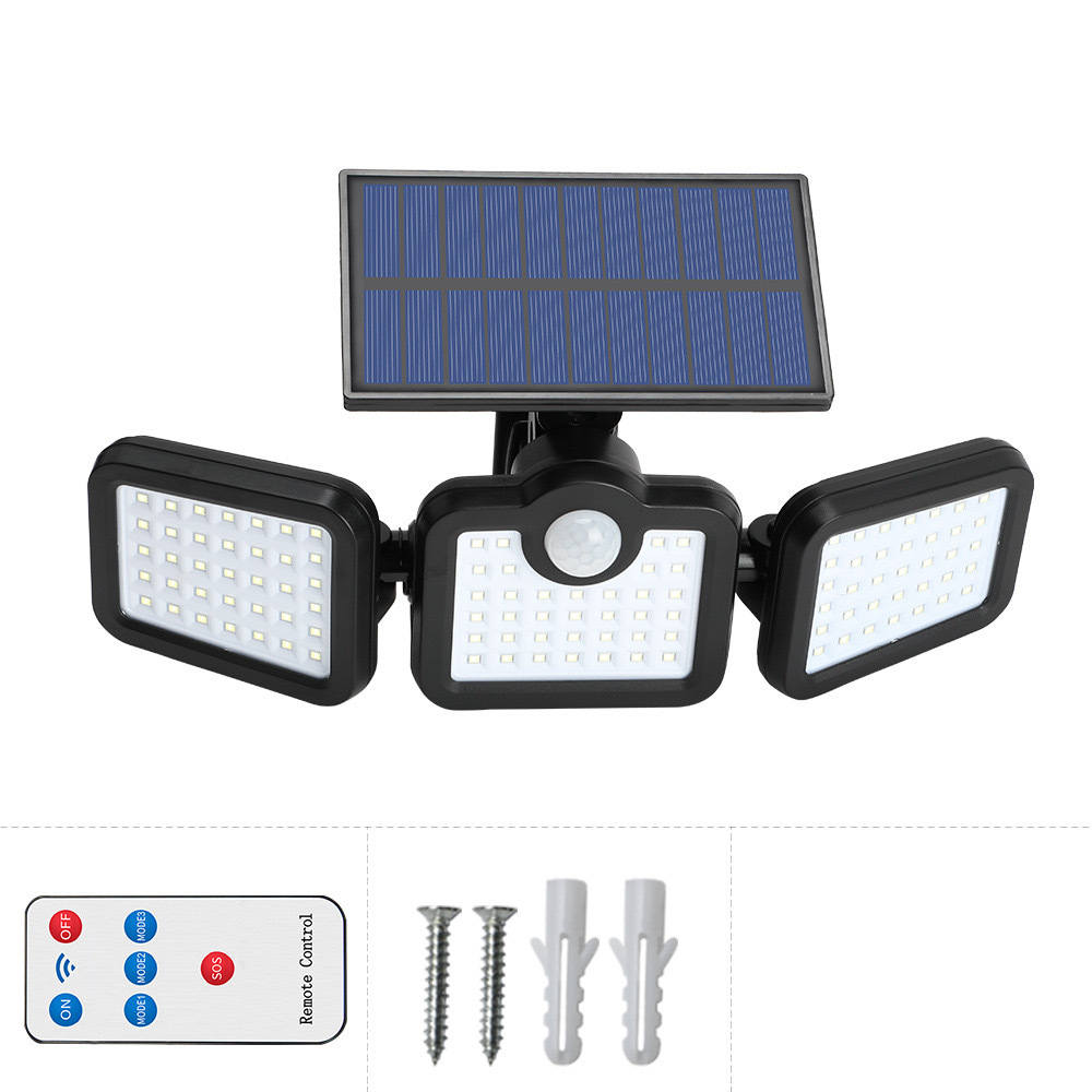 lámpara solar de pared multigrotación dividida lámpara de calle impermeable villa patio inducción del cuerpo humano lámpara de iluminación de carretera