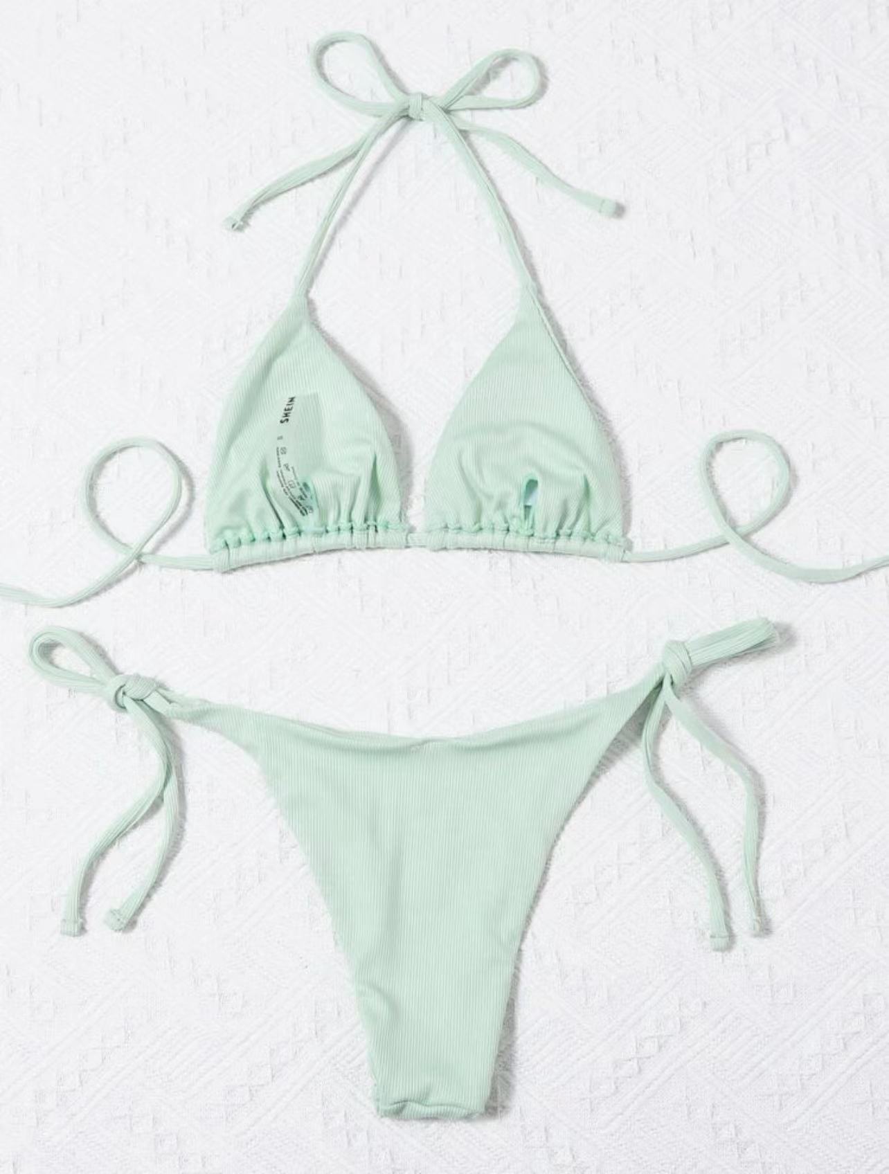 Women's Sexy Three Piece Bikini Two Piece Swimsuit American Style Beach Hot Spring Swimwear_ecoleips.com