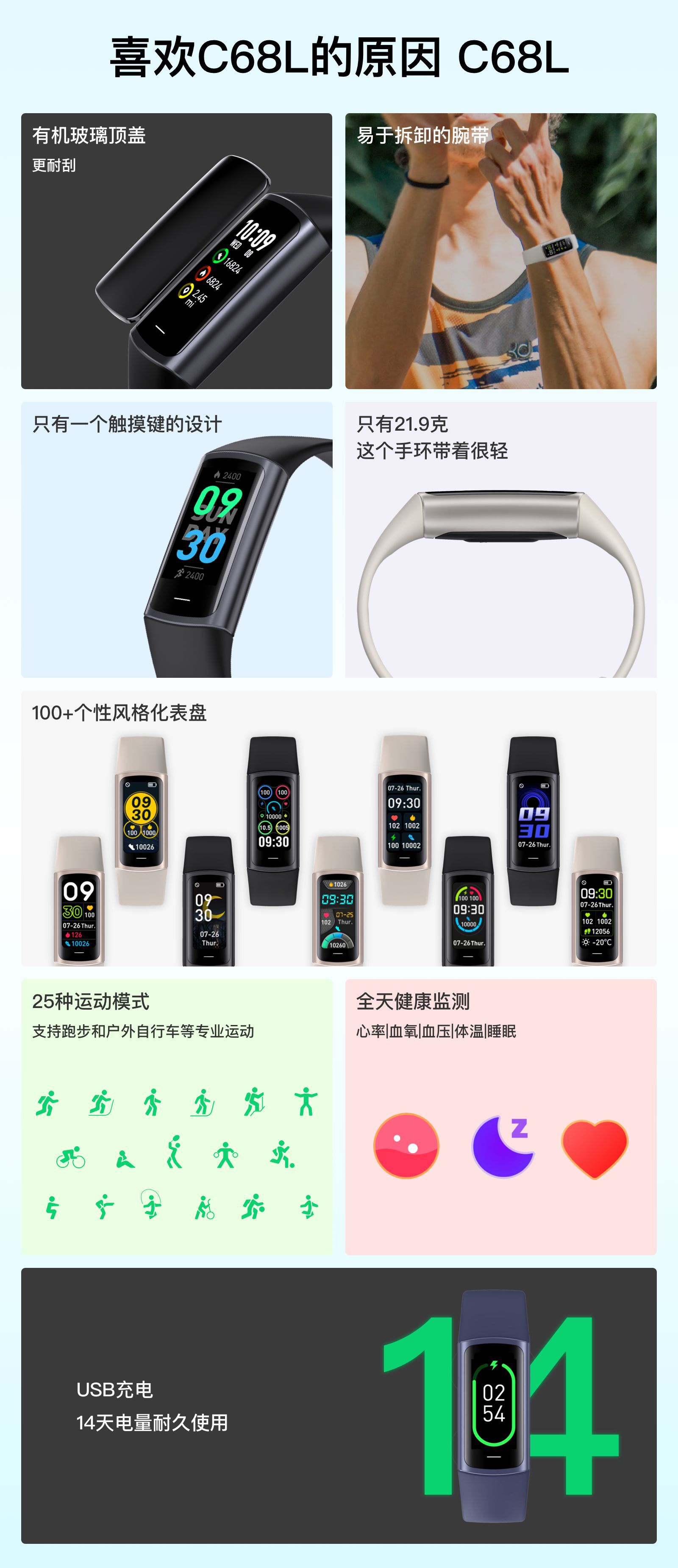 Manufacturer's cross-border private mold sports Bluetooth waterproof heart rate, blood pressure, blood oxygen, sleep health monitoring smartwatch bracelet undefined
