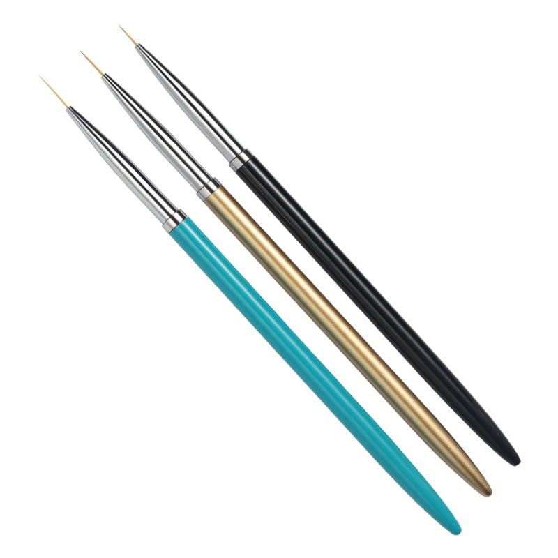 Nail Art Liner Pen Set for Beginners, 3-Piece Flower Painting Pens, Ultra-Fine Line Drawing Pens, Hand-Carved Designs