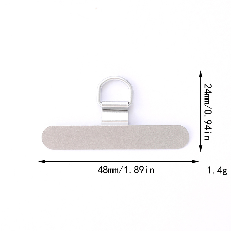 Nuevas juntas de teléfonos móviles tarjetas de acero inoxidable de metal 360 grados clip giratorio anti-perdida juntas de cuerda de teléfono móvil