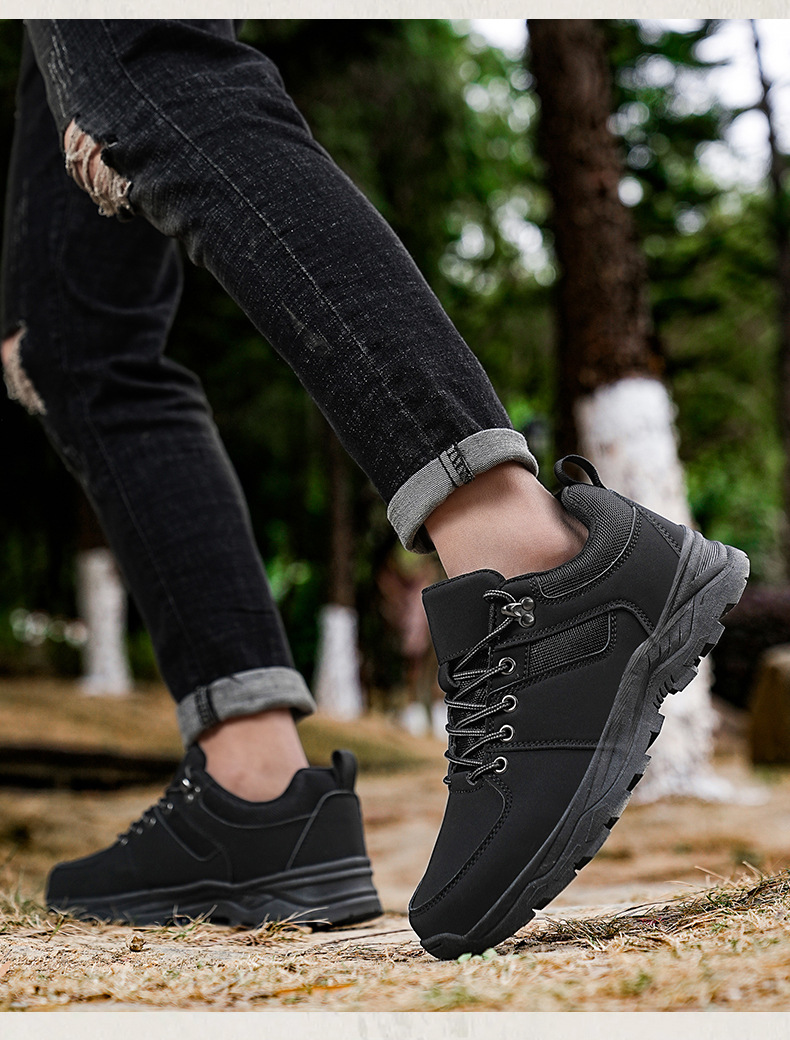 Chaussures de travail spéciales pour hommes, grandes tailles, neuves, décontractées, pour le travail, les activités de plein air et la randonnée, respirantes, antidérapantes, style bottes Martin_voghion.com