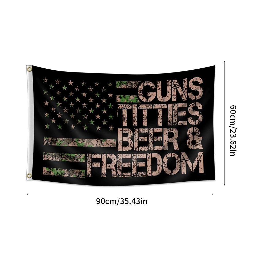 Флаги Guns Titties-1 Пиво и свобода флаг Amazon tk лучший продающийся флаг