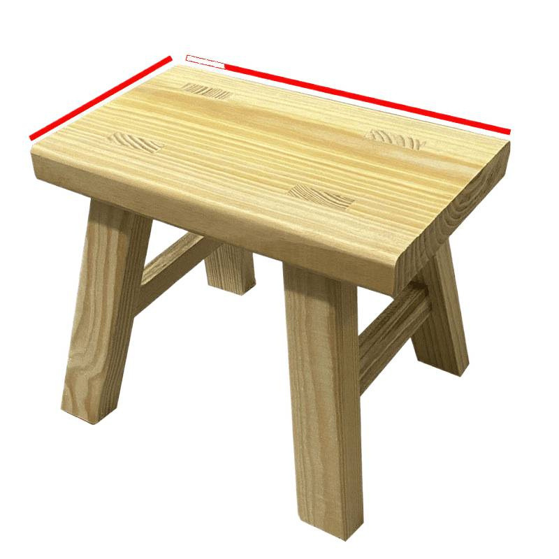 Taburetes de madera sólida pequeños taburetes de madera domésticos pequeños taburetes de madera duraderos taburetes de madera sólidos pequeños pedales gruesos sala de estar