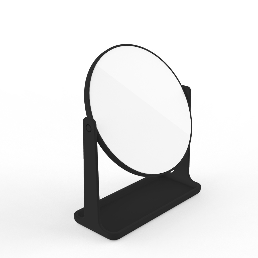 Espejo de maquillaje espejo de escritorio vestidor hogar dormitorio nórdico giratorio simple redondo de un solo lado espejo