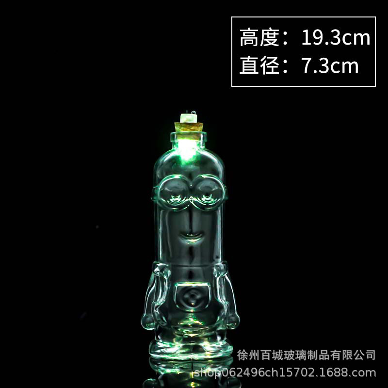 EXPRESIÓN DEL SEGUNTO DIY Botella de mar transparente tapón de madera botella de vidrio flotante botella de arco iris botella de deseo botella de estrella material