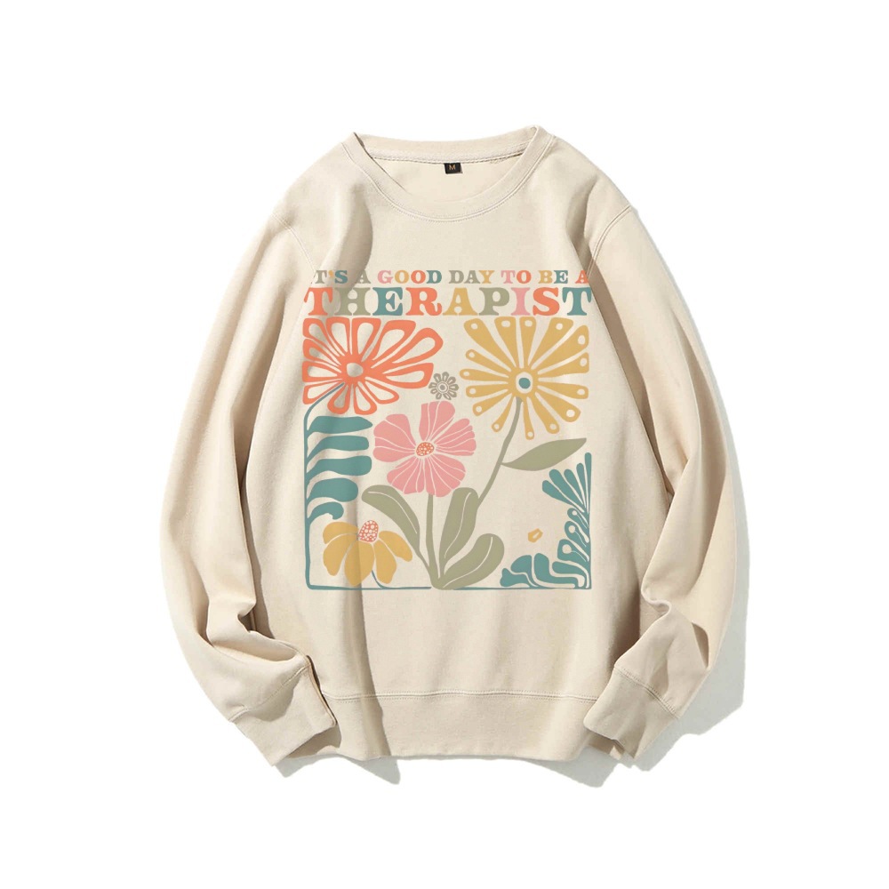 Therapist Sweatshirt Therapy Crewneck Counselor Sweatshirt M