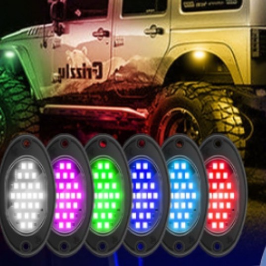 automóvil led chasis luces todoterreno Wrangler chasis luces de modificación luces de atmósfera image 3