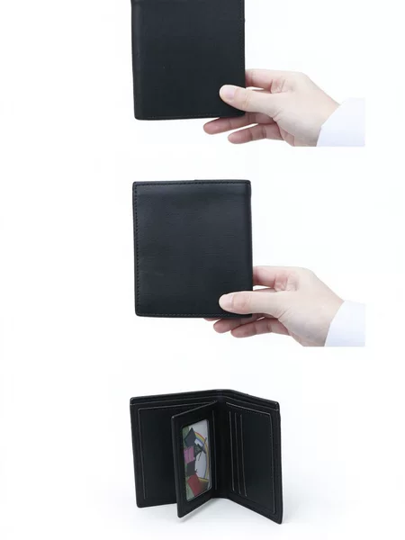 Card Holder Wallet, Men's Wallet, Card Holder, Integrated Coin Purse, Passport Document Holder, Leather Large Capacity Wallet with Multiple Card Slots