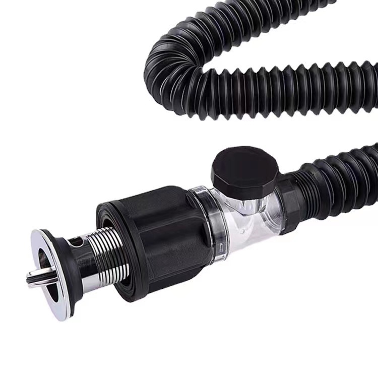 Baño tubo de drenaje de plástico al por mayor bañera horizontal de doble propósito desodorante downcomer cuenca lavabo de drenaje lateral