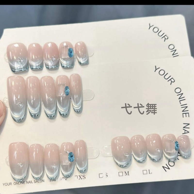 [Deep Sea Dreamland] Manicura de ojos de gato de primavera y otoño de uñas vestidas a mano