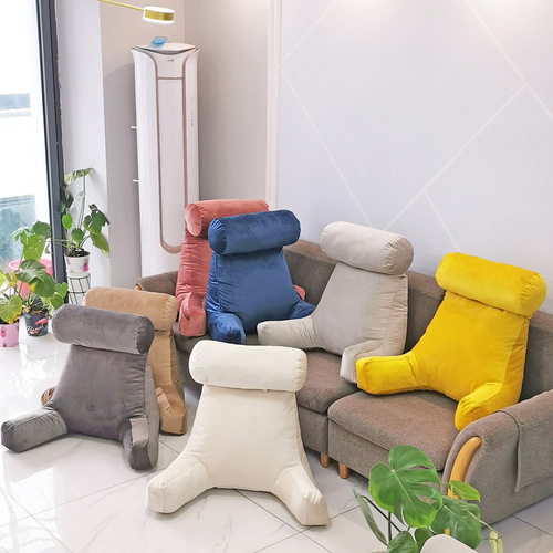 Compressed delivery triangle pillow cushion cross-border supply reading pillow with cylindrical bone pillow with armrest wedge pillow