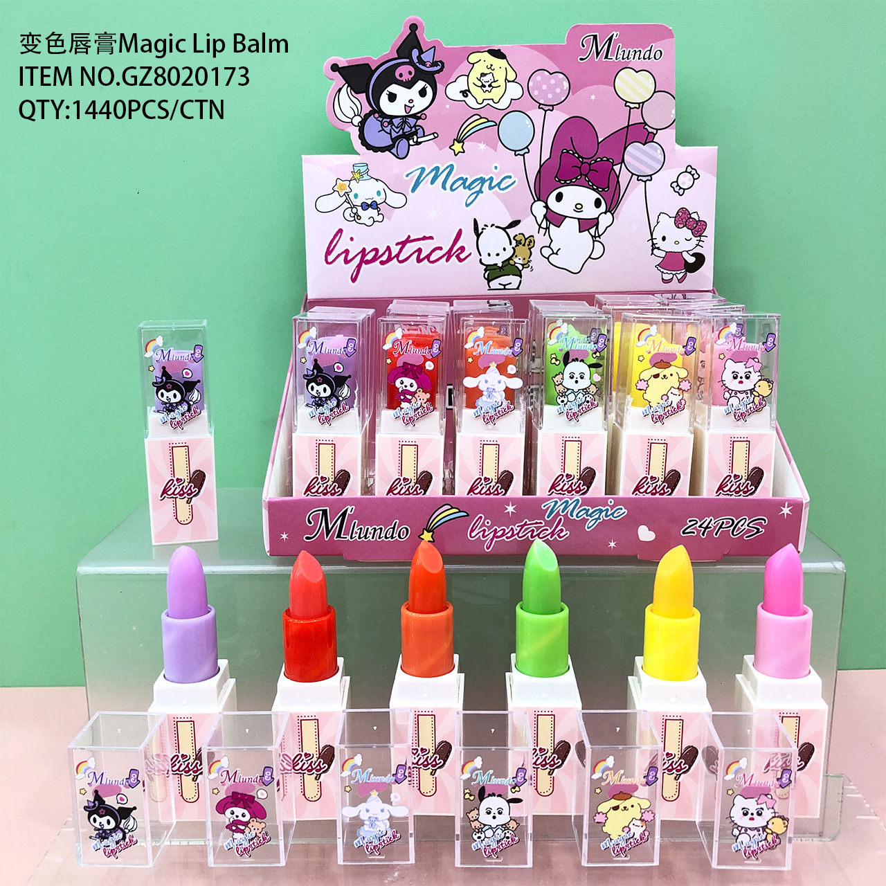 Nuevo producto Mlundo color lipstick gelatina color lipstick humectante lipstick cuidado de labios maquillaje al por mayor