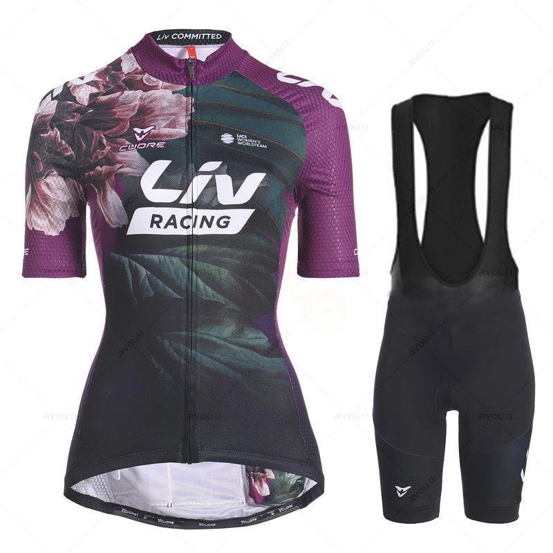 Foreign Trade Wholesale Liv Cycling Suit Women's Summer Bicycle Road Cycling Suit Cycling Suit Downhill