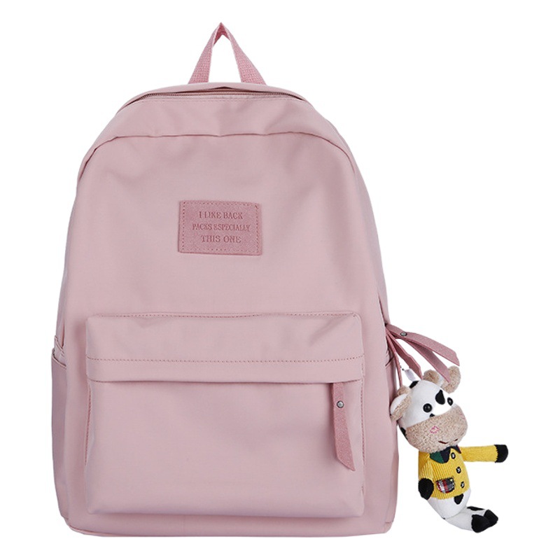 2024 新しいシンプルなバックパックナイロン韓国語バージョン中高生通学日本のキャンパススタイルのバックパック卸売