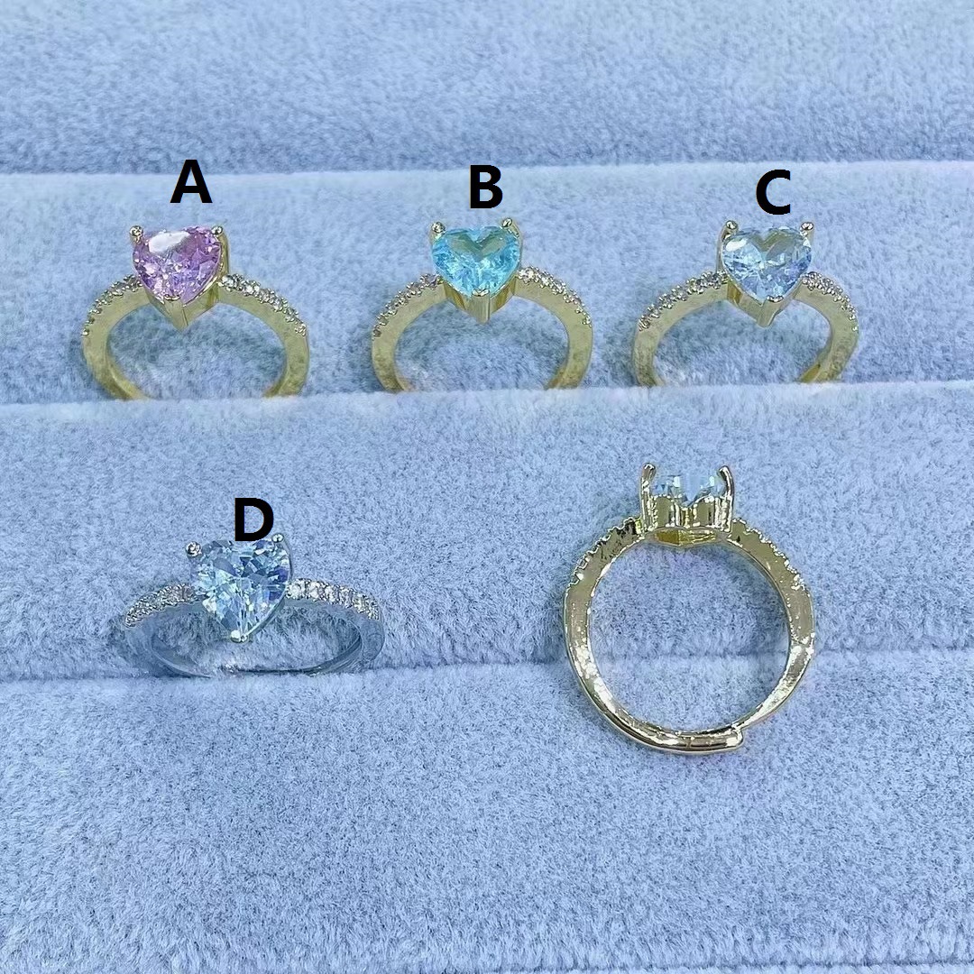 10g Weight Geometric Metal Plating Zircon Unisex Single Ring