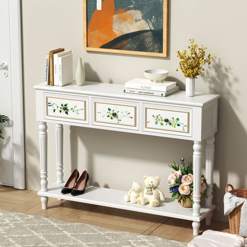 zsr solid wood entrance cabinet American entry entrance table storage cabinet living room wall partition cabinet corridor facing the door long