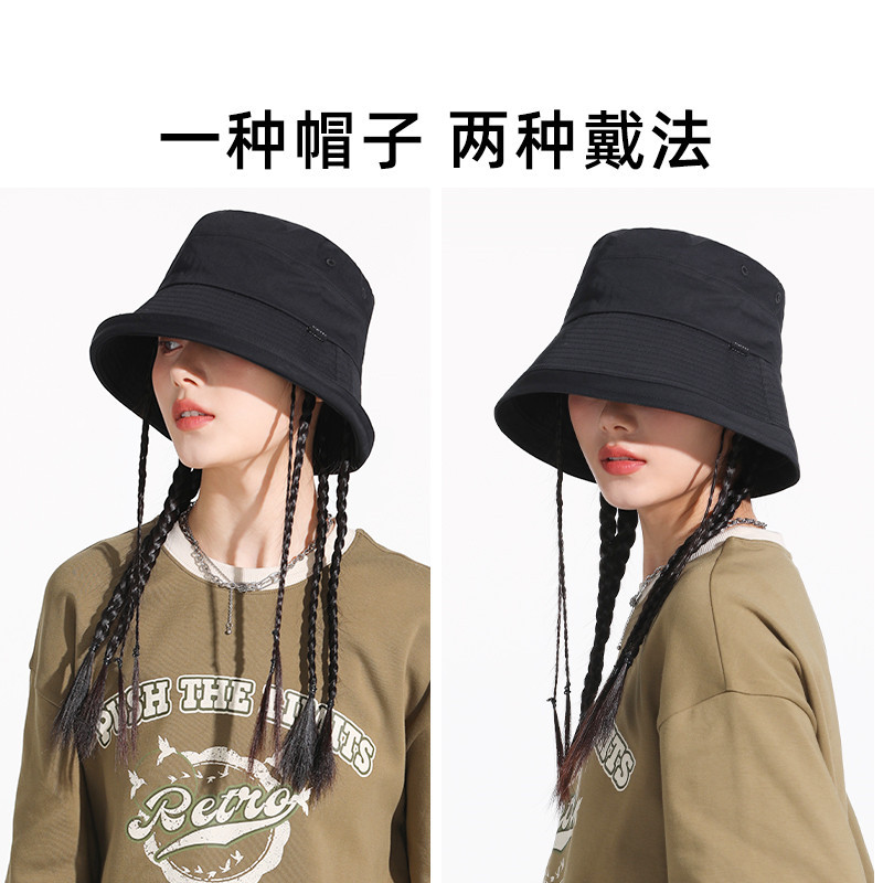 四季款漁夫帽女新款批發潮大帽檐顯臉小帽子大頭圍盆帽防曬帽