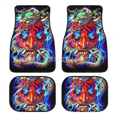 Avtomobil döşəmə paspasları — mat four-piece in stock - yh-japanese-style-car-floor-mats-9-3344cm-two-piece-pack