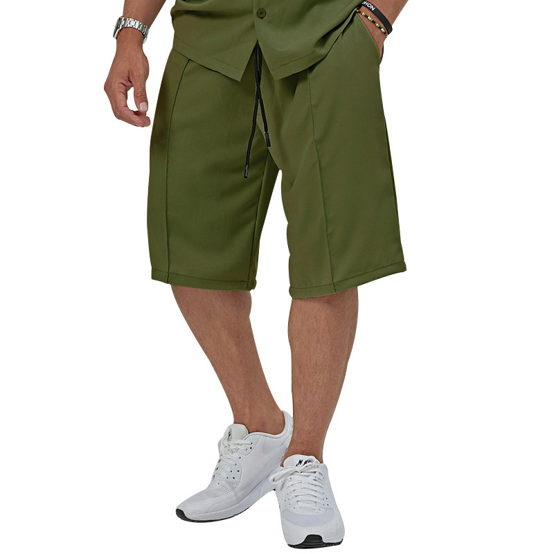 Men's Solid Color Shorts Sets Men's Clothing display picture 14