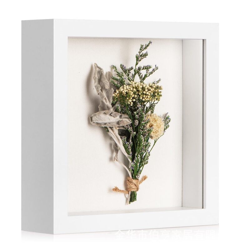 Extra-Large Hollow Three-Dimensional Photo Frame with Mini Dried Flower Bouquet Decoration, Everlasting Flower Gift for Girls and Teachers, Decorative Painting Extra-Large Hollow Three-Dimensional Photo Frame with Mini Dried Flower Bouquet Decoration, Everlasting Flower Gift for Girls and Teachers, Decorative Painting