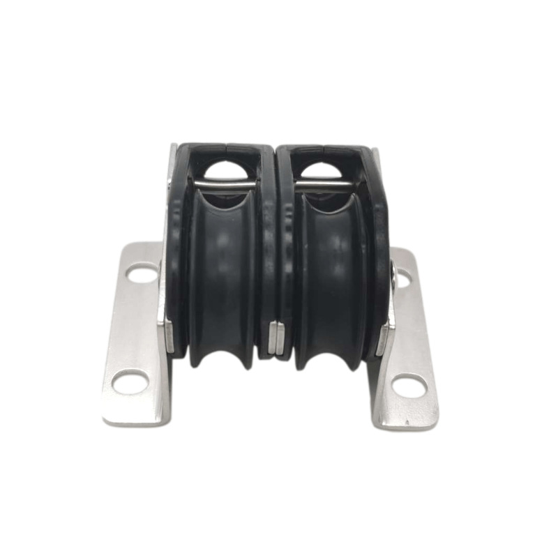 帆船尼龙滑轮 尼龙滑轮 29mm不锈钢尼龙双滑轮 左右尼龙滑轮