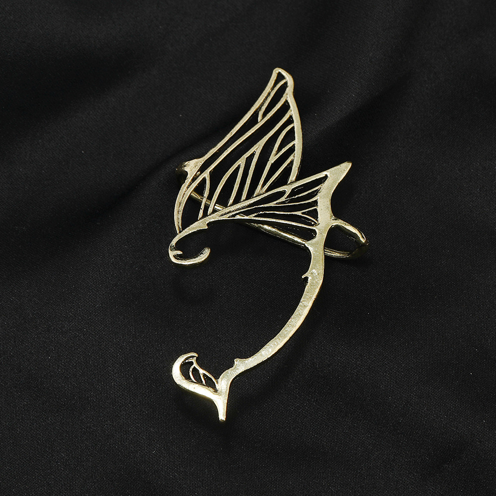 11g Weight Earrings Classification 1 Piece Quantity Holiday Occasion Alloy Material Wings Pattern Unisex Gender Plating, Hollow Out Design Fashion Style Fashion Wings Alloy Plating Hollow Out Unisex Earrings 1 Piece 8