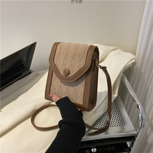 质感小众迷你手机包包女秋冬复古百搭单肩斜挎小方包工厂一件批发