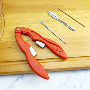 Eating crab tool suit stainless steel crab tool crab tongs crab fork crab needle crab spoon eating hairy crab combination suit