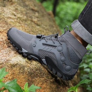 Extra Large Size Outdoor Shoes for Men, Summer Breathable Hiking Shoes for Women, Foreign Trade Hiking Shoes, Wading Shoes, Mesh Casual Shoes
