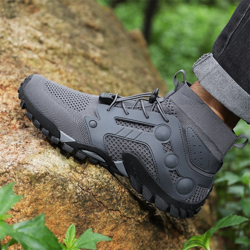 Extra Large Size Outdoor Shoes for Men, Summer Breathable Hiking Shoes for Women, Foreign Trade Hiking Shoes, Wading Shoes, Mesh Casual Shoes