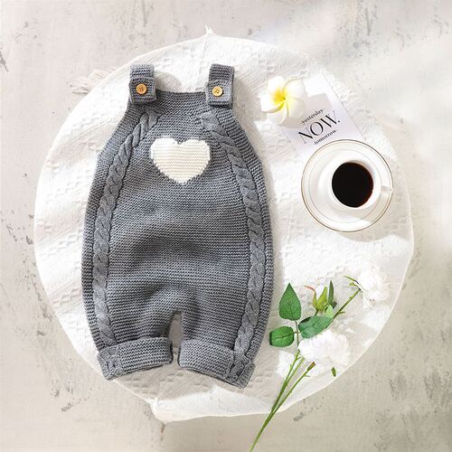 Baby jumpsuit suit for men and women baby sweaters climbing clothes for autumn and winter new two-piece set fashionable warm clothes