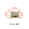 Metal buckle with clasp, belt, bag, card holder, trend clothing, decorations, 25mm, wholesale