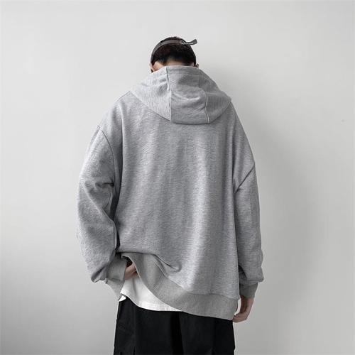 Men's cardigan sweatshirt autumn Korean version versatile casual hooded top BF style loose student sports coat