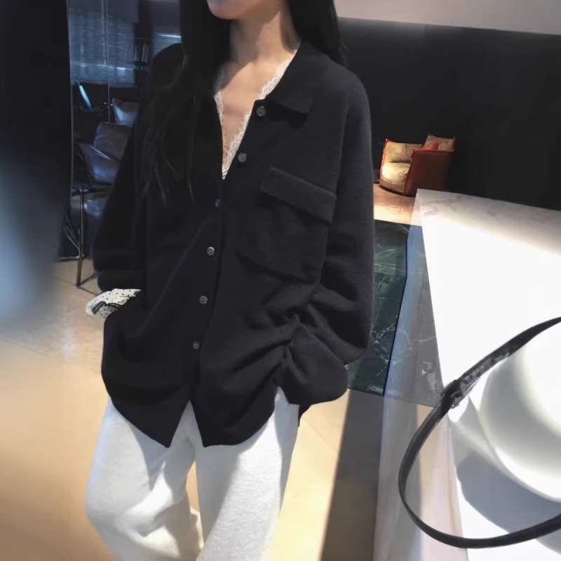 26 New Cosplay-Style High-Weight All-Wool Casual Fashionable Workwear Cardigan Coat for Women, Mid-Length Loose Sweater 26 New Cosplay-Style High-Weight All-Wool Casual Fashionable Workwear Cardigan Coat for Women, Mid-Length Loose Sweater