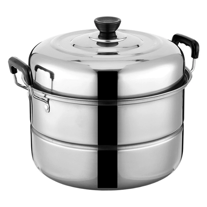 Утолщенная Пароварка из нержавеющей стали Двухслойная трехслойная Бытовая Пароварка для рыбы Булочки на пару Двухслойные булочки для супа на пару