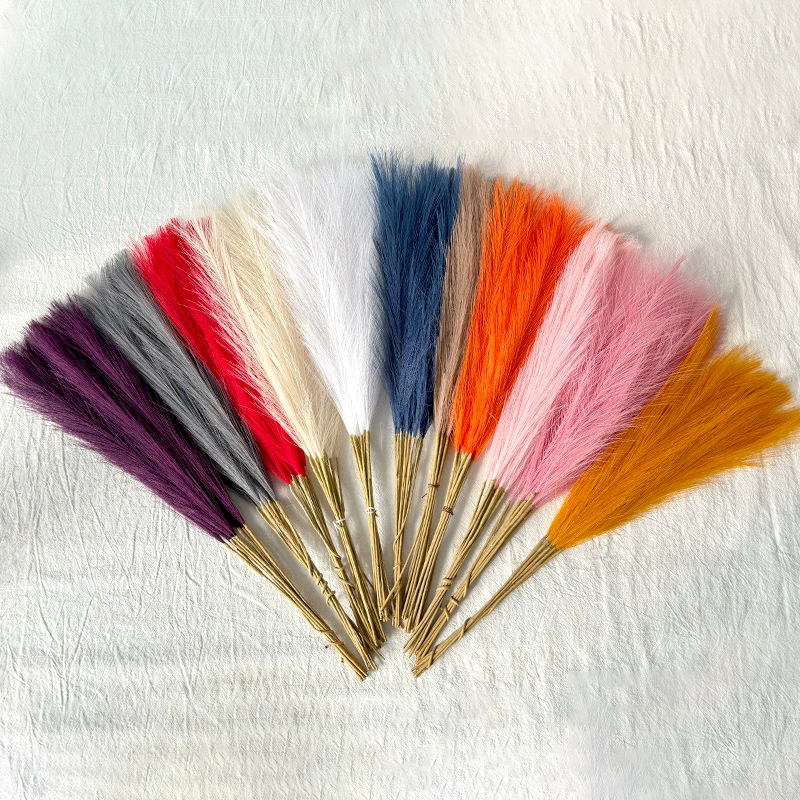 Искусственные цветы в стиле фейерверка, искусственная пампасная трава в стиле инстаграм, декор для окон из искусственной травы типа «лисиный хвост»