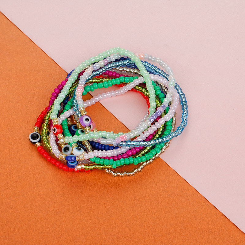 Daily Occasion Fashion Devil's Eye Mixed Materials Beaded Women's Bracelets 1 Piece