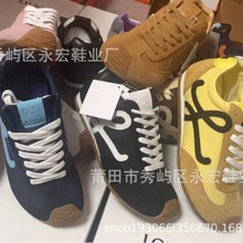 莆田工厂直销罗意宽头德训鞋女LOE阿甘鞋平底运动鞋男女休闲时尚