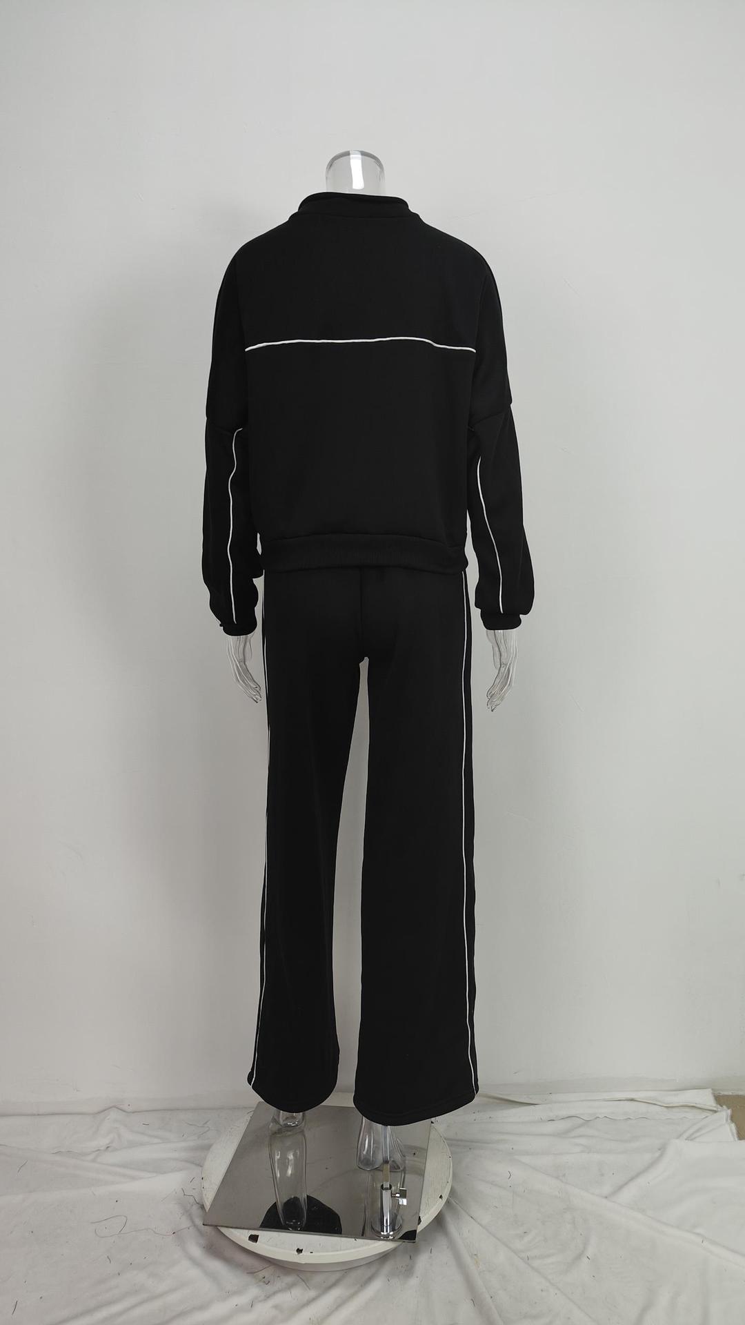 2026 Spring New European And American Women's Clothing Cross-Border Sports Suit Casual Zipper Cardigan Fashion_ecoleips.com